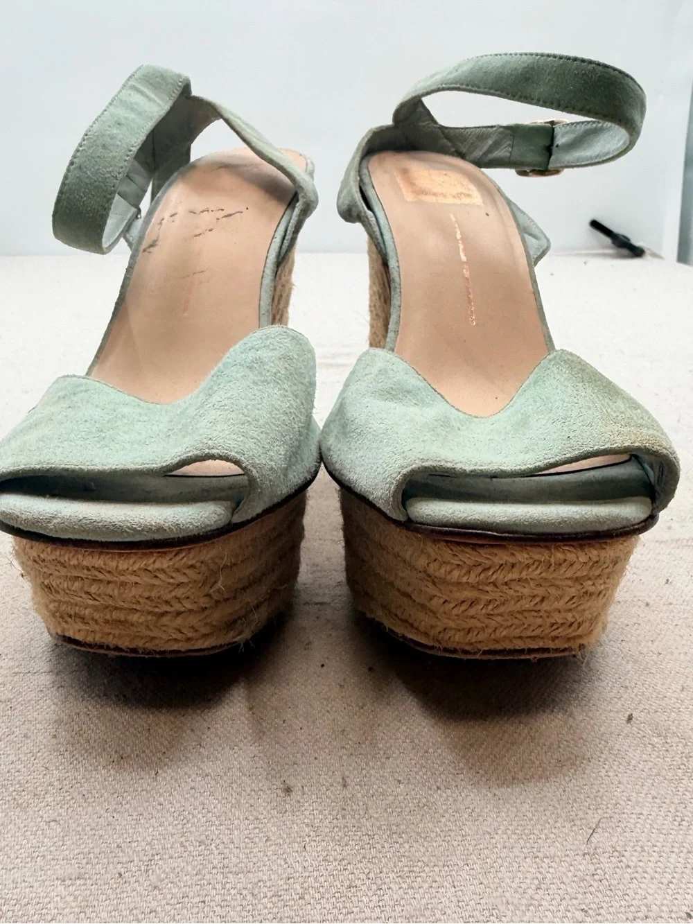 Dolce Vita Women’s Mint Green Espadrille Wedge Sandals